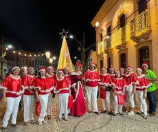 Natal Rural Iluminado em Areia