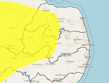 Baixa umidade do ar: Inmet emite alerta para 100 cidades na Paraíba; veja lista