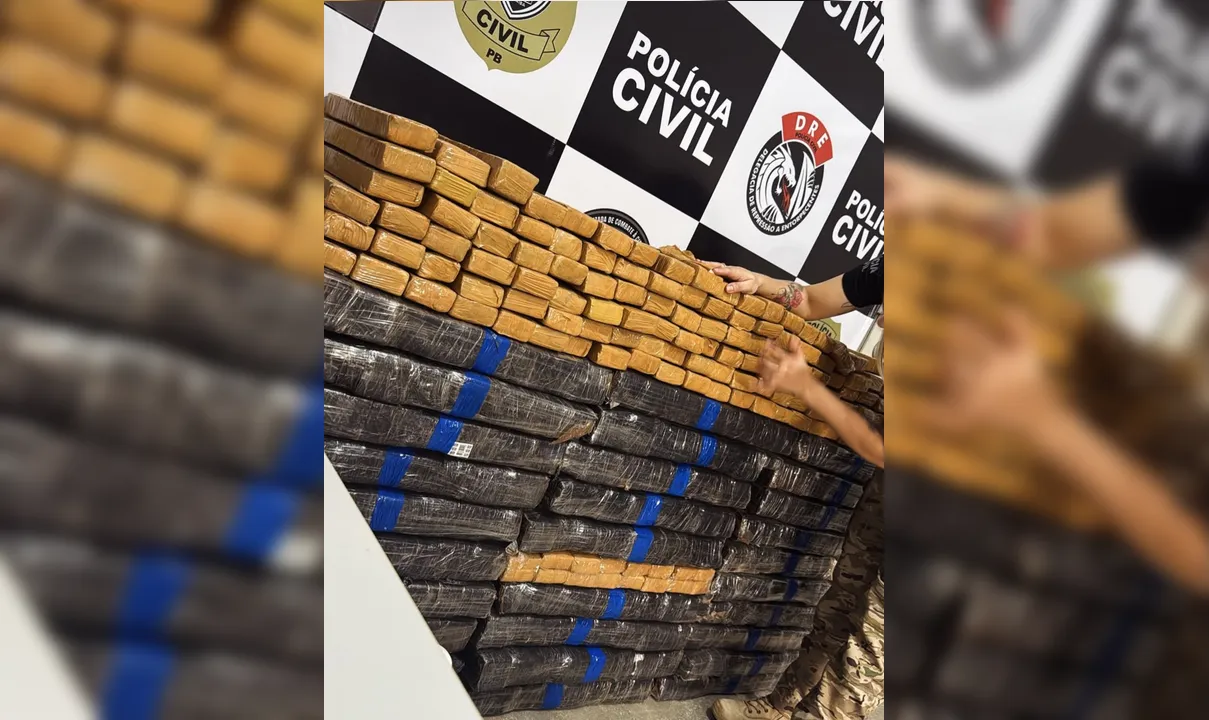 Polícia apreende cerca de 400 kg de drogas vindas do Paraguai em Campina Grande