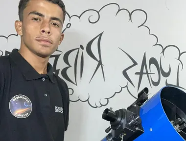 Jovem do Sertão da PB monta telescópios com balde e espelhos e realiza sonho de observar o espaço