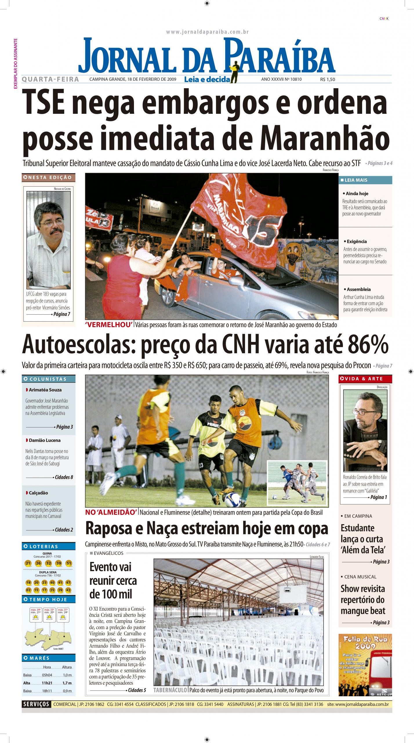 Jornal da Paraíba - 50 anos