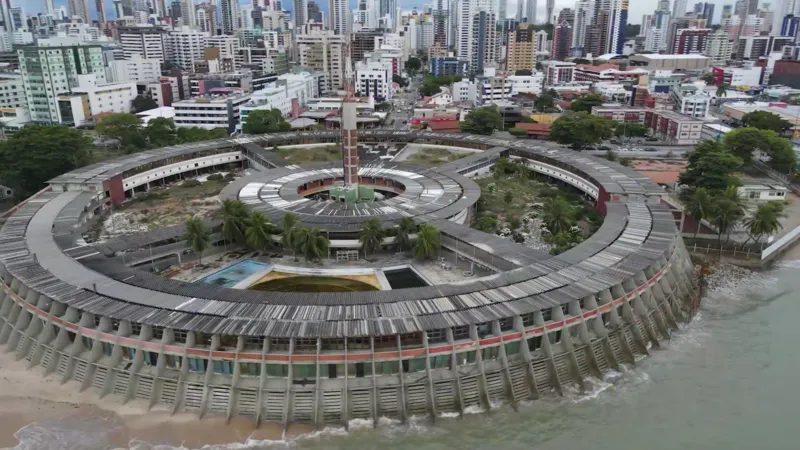 Vista aérea do Hotel Tambaú em 2025