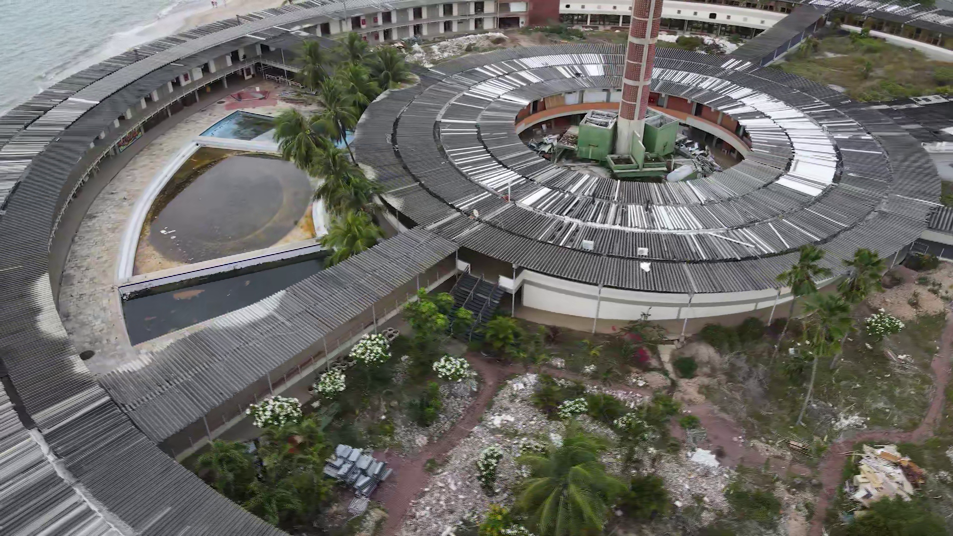 Vista aérea do Hotel Tambaú em 2025