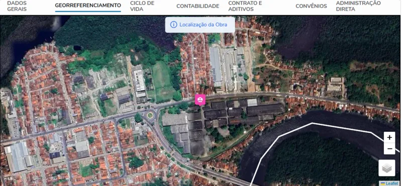 Imagens de Georreferenciamento mostram local onde está sendo construída creche na região metropolitana de João Pessoa
