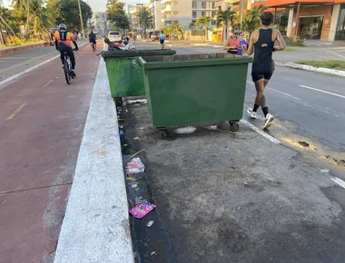 Emlur responde a críticas sobre tonéis de lixo na orla de João Pessoa
