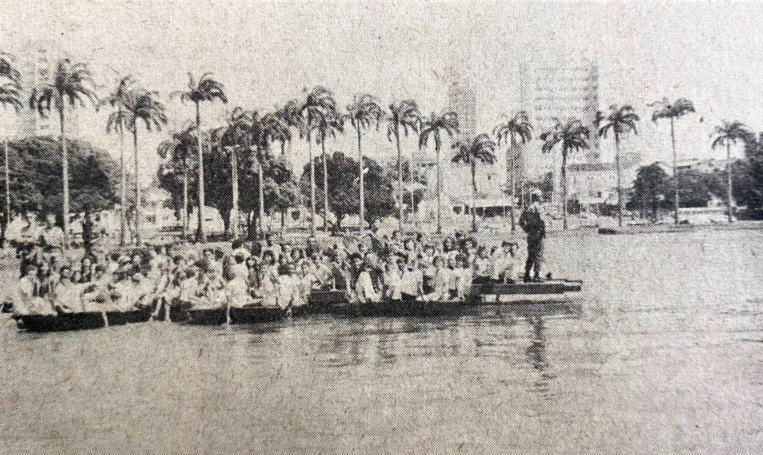 Embarcação militar que naufragou na lagoa do Parque Solon de Lucena dias antes da tragédia