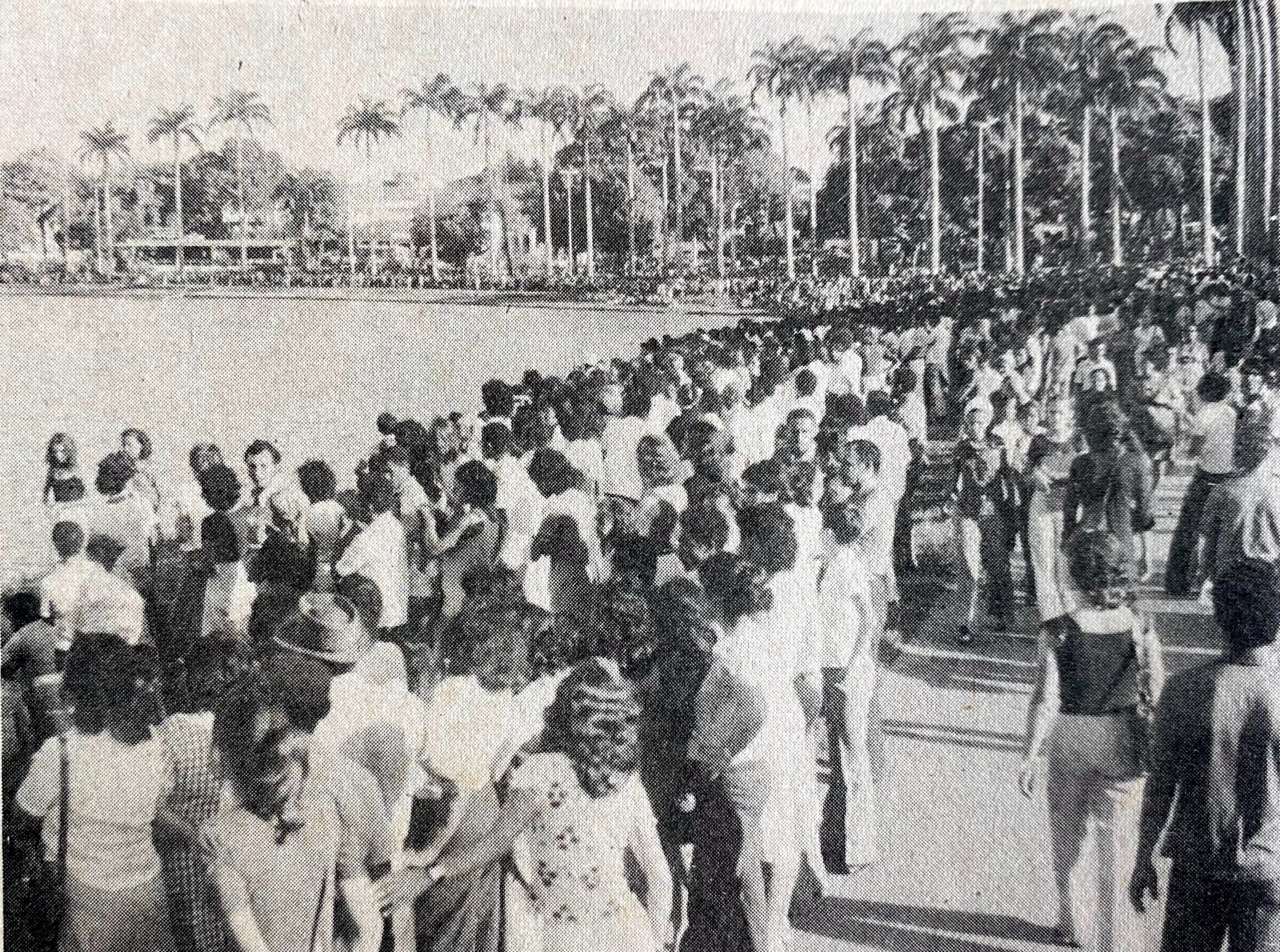 Mutidão assiste os resgates no Parque Solon de Lucena