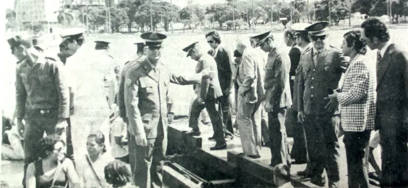 Militares e autoridades civis participaram de inauguração de passeio na portada M-2