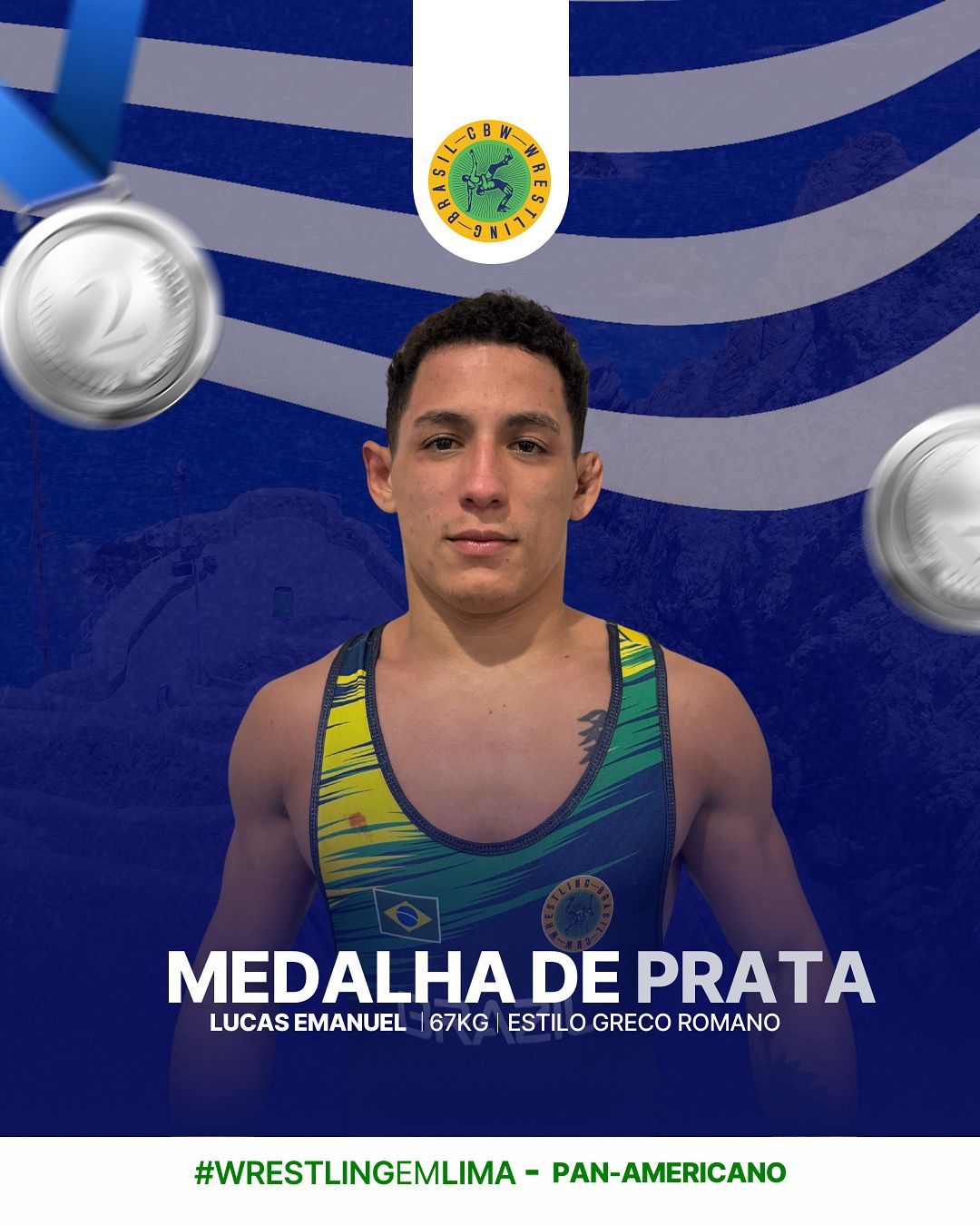 Lucas Emanuel garantiu o prata na categoria até 67 kg