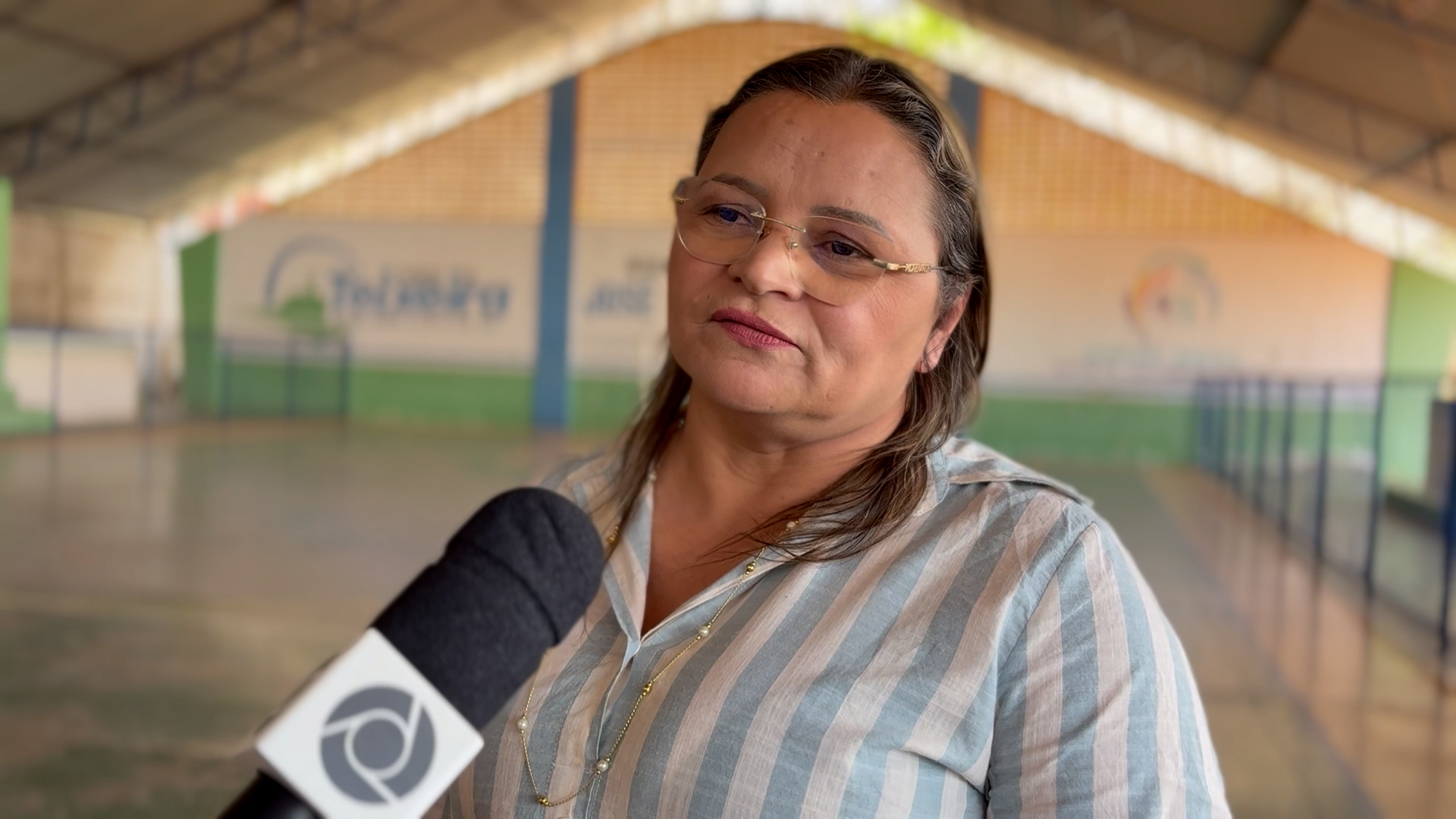 Marileide Justino, secretária de Educação de Teixeira