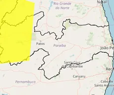 Paraíba tem 68 cidades com alerta de chuvas intensas