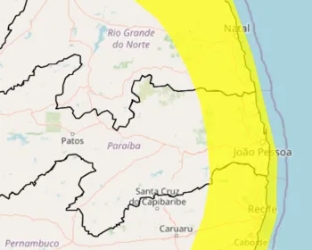Noite de São João: Inmet emite alerta de acumulado de chuva para 63 da Paraíba