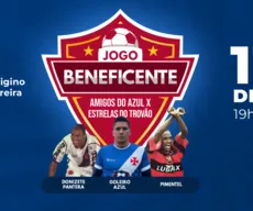 Azul promove jogo beneficente em Cajazeiras com presença de ex-jogadores de Flamengo e Vasco