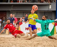 Brasil x Colômbia: com entrada gratuita, times duelam no Desafio Internacional de Beach Soccer