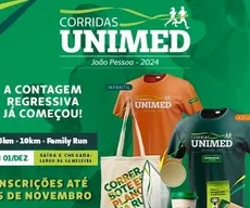 Corrida da Unimed JP acontecerá no dia 1º de dezembro e tem percurso para crianças