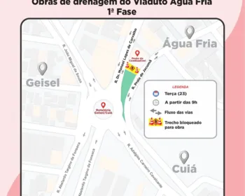 Interdição no trecho entre os bairros José Américo e Água Fria altera trânsito em João Pessoa