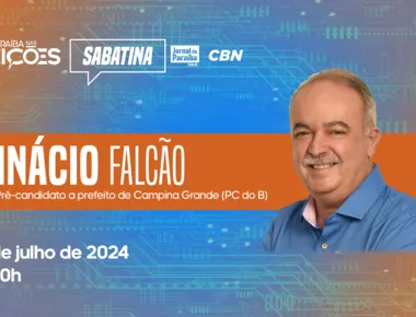 Inácio Falcão é entrevistado na Sabatina Jornal da Paraíba CBN nesta terça-feira (16)