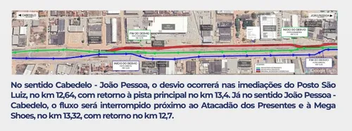 
				
					BR-230, entre João Pessoa e Cabedelo, têm bloqueios para obra na rede elétrica; entenda
				
				