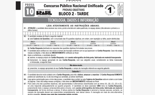 
				
					Cadernos de provas do Enem dos Concursos são divulgados
				
				