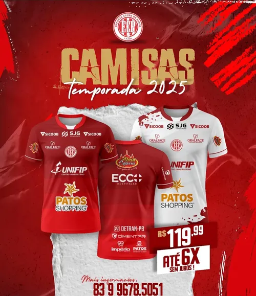 
				
					Campeonato Paraibano 2025: veja os uniformes dos 10 times participantes
				
				