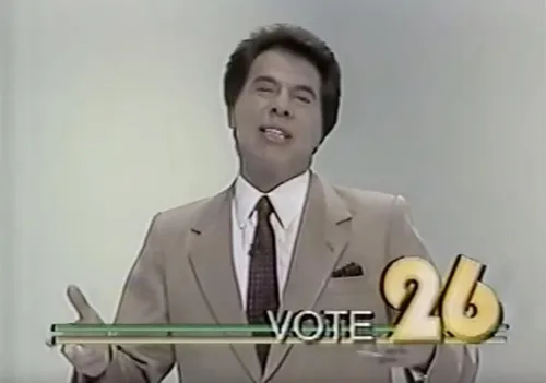 
				
					Com um paraibano como vice, Silvio Santos tentou disputar as eleições presidenciais de 1989
				
				