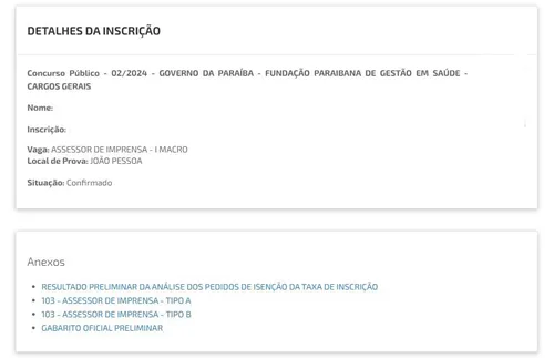 
				
					Como consultar caderno de provas do concurso da Fundação PB Saúde
				
				