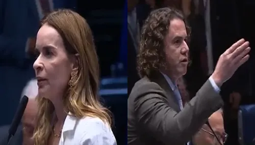 
				
					Confusão: Daniella acusa Veneziano de trabalhar contra empréstimo e senador rebate; veja vídeos
				
				