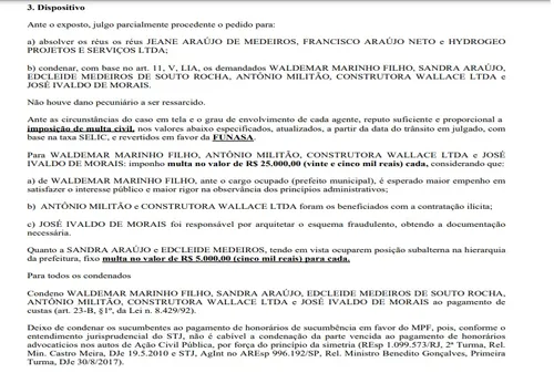 
				
					Justiça condena dois ex-prefeitos por fraude em licitação para perfurar poços
				
				