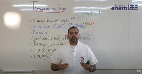 
				
					Lá vem o Enem: videoaula de química explica tratamento de água
				
				