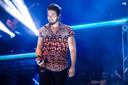 
				
					Heitor Costa, Raphael Moura, Luan Santana e Walkyria Santos em Campina Grande.
				
				