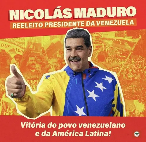 
				
					MST da Paraíba celebra 'reeleição' de Maduro e recebe críticas em rede social
				
				