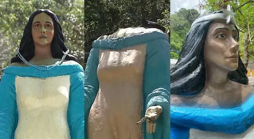 
					Presa mulher suspeita de vandalizar estátua de Iemanjá, em João Pessoa
				
				