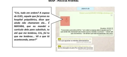 
				
					Raíssa cobrou da PMJP que faccionados presos fossem substituídos pelos parentes, diz PF
				
				