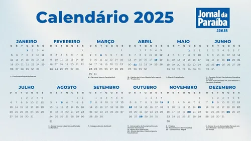 
				
					Veja o calendário de feriados de 2025
				
				