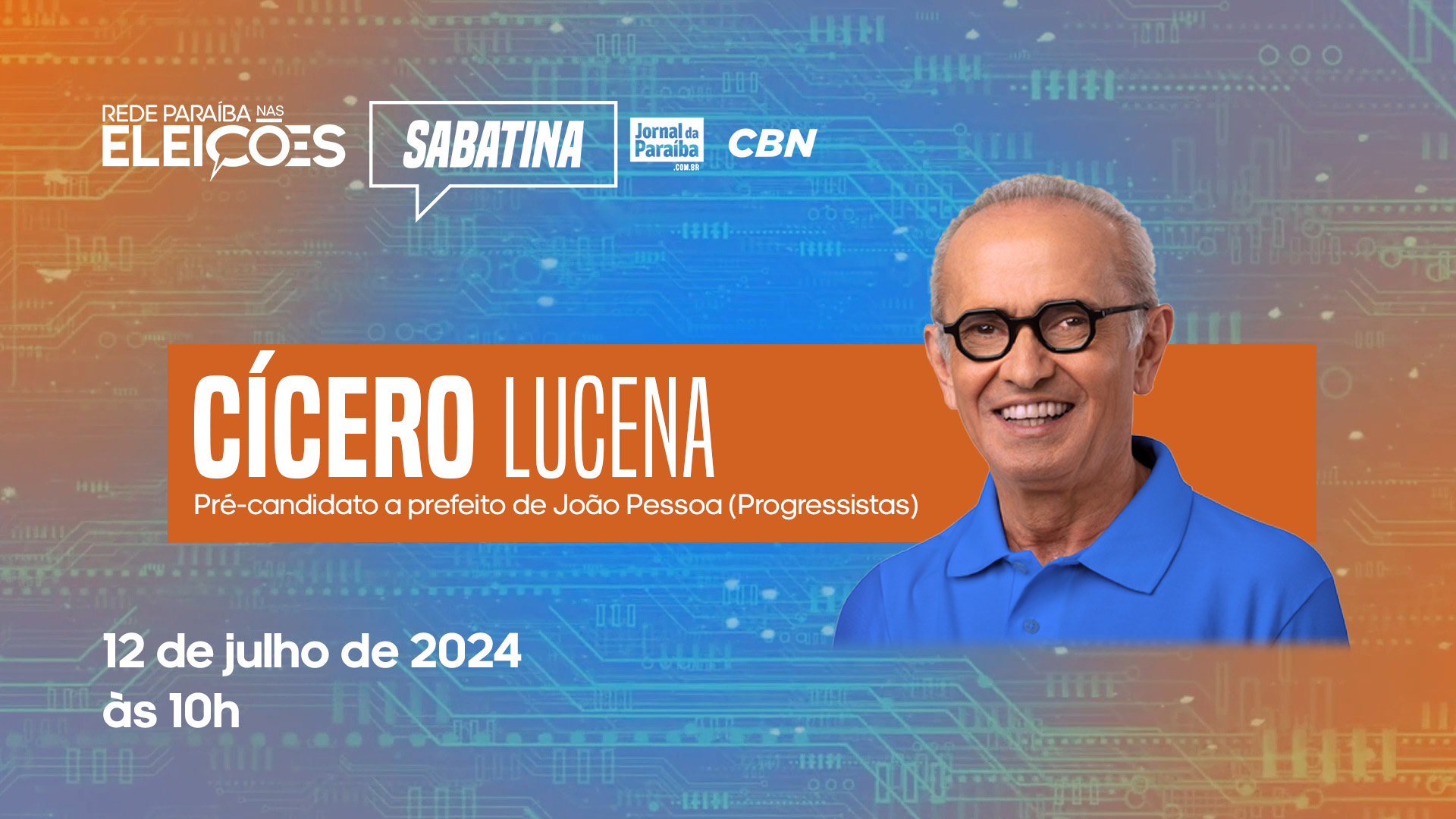 Cícero Lucena é entrevistado na Sabatina Jornal da Paraíba CBN