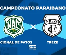 Nacional de Patos x Treze pelo Campeonato Paraibano 2025: onde assistir, escalações e arbitragem