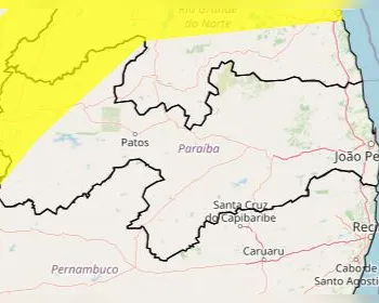 Mais de 40 cidades da Paraíba estão sob alerta de chuvas intensas