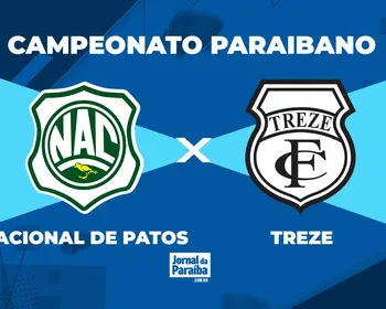 Nacional de Patos x Treze pelo Campeonato Paraibano 2025: onde assistir, escalações e arbitragem