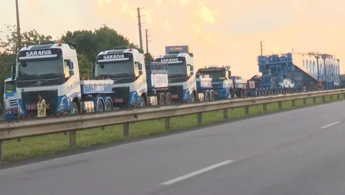 
				
					Carreta com transformador de 250 toneladas deve chegar a Campina Grande na segunda-feira (24)
				
				