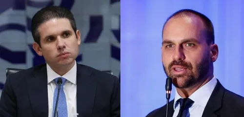 
				
					Hugo Motta diz que não há 'exilados políticos no Brasil' e gera reação de Eduardo Bolsonaro
				
				