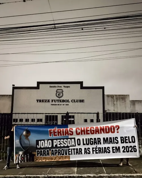 
				
					Torcida do Botafogo-PB provoca Campinense e Treze com cartaz em sedes
				
				