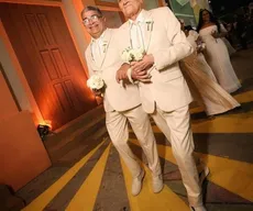 Casal gay celebra união em casamento no São João: 'muito emocionante'