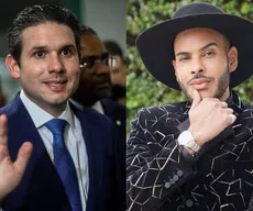 Hugo Motta e Hugo Gloss brincam com gafe da Câmara sobre Papa Leão XIV