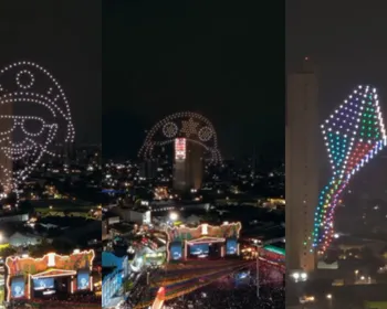Alok homenageia Luiz Gonzaga durante show de drones no São João de Campina Grande