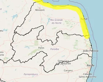 Cidades do Litoral Norte da PB estão sob alerta de chuvas intensas
