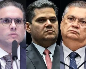 Hugo Motta e Alcolumbre ficam "cara a cara" com Flávio Dino em audiência sobre emendas
