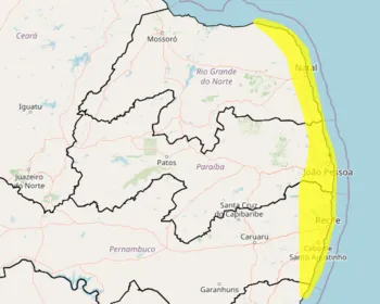 Inmet alerta para chuvas intensas em João Pessoa e mais 23 cidades da PB