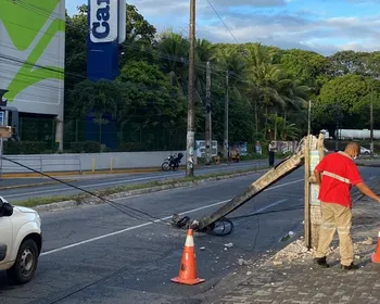 Mais de 200 batidas de veículos em postes foram registradas na Paraíba em 2025
