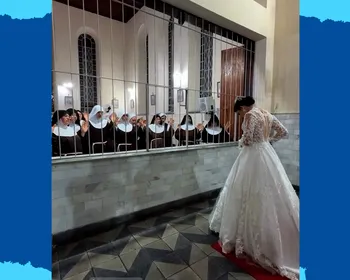 Noiva vai ao convento e é confundida com ex-freira após vídeo viralizar