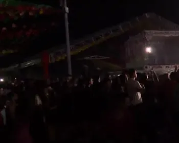 Público fica sem luz durante o São João de Cabedelo